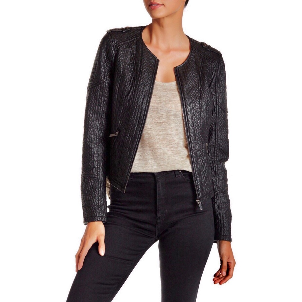 BNCI by Blanc Nior Leather Moto Jacket